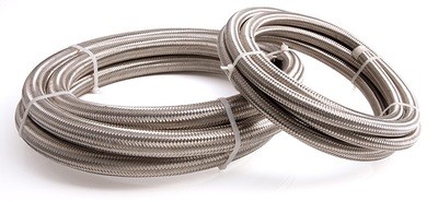 #6 Nylon Braided A/C Hose Stainless Outer 1 Meter Length