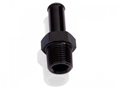 Male 3/8" Npt To 5/16" Barb   Black Straight Male To Male