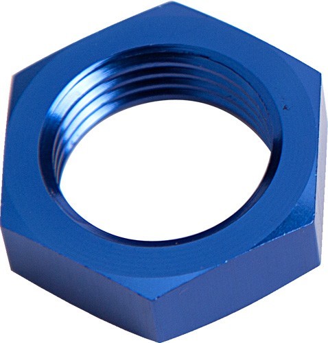 Bulkhead Nut -16An            Blue Single Nut