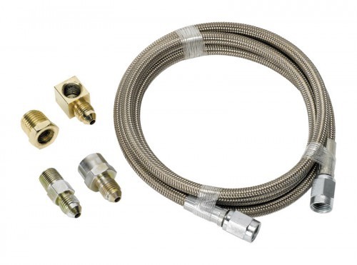 -3An X 4Ft Braided Ss Line Kitwith Fittings Included