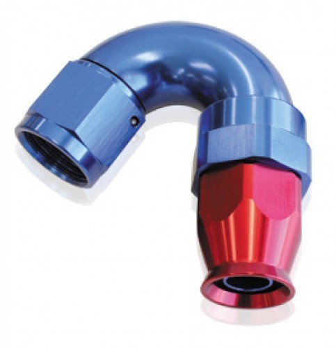 150 Deg -8An Full Flow Teflon Hose End Blue 1 Piece Fullflow