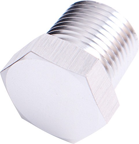 Npt Hex Head Plug 3/8" Npt    Silver 3/8" Npt