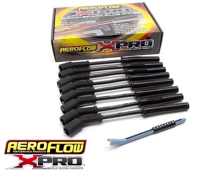 Aeroflow Xpro Black 8.5mm Spark Plug Wire Sets