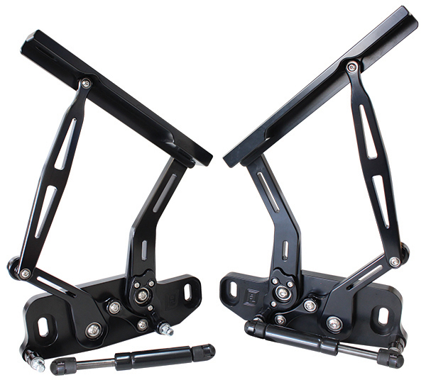 Billet Bonnet Hinge Kit Black Xr Xy Ford Falcon Shiny Black