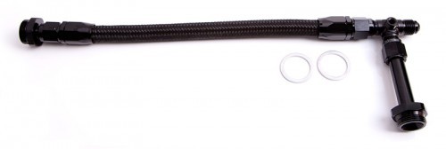 -6An Holley Carb Inlet 4150   Black Swivel Nut (Pair)