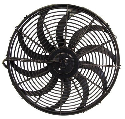 14" Curved Blade Electric Fan Reversible 1650 Cfm