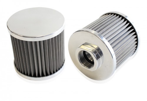 -10An S/S Billet Breather     With Female -10An Re-Usable