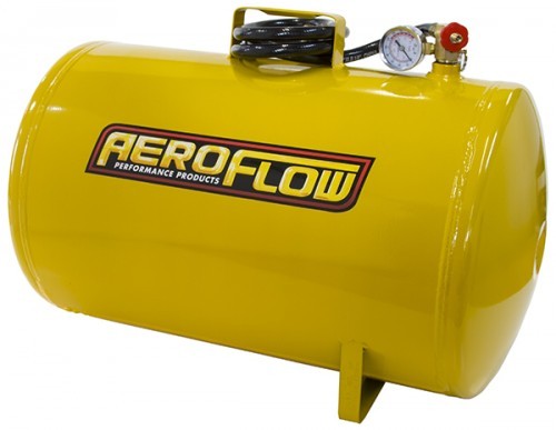 10 Gal Portable Air Tank Yellowith Tank Valve 125 Max Operat