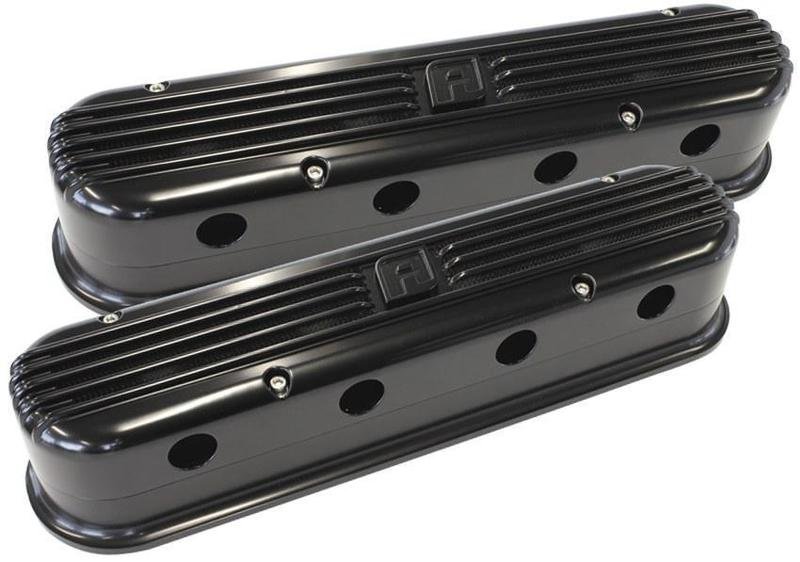 Ls Chev Billet Retro Black    Valve Covers, Ls2 And Ls3 Coil