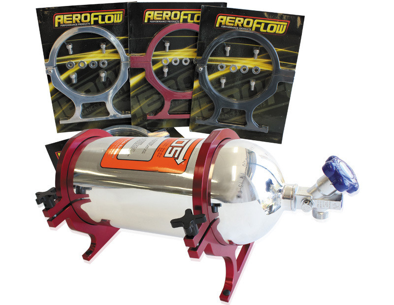 Nos Bottle Billet Brackets    *Pair* Polished Nitrous