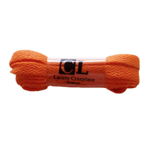 Lacets plats orange melon Crazylace