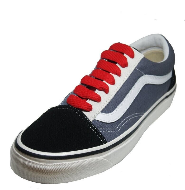 Red flat skateboard laces