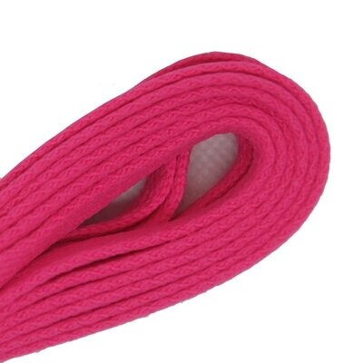 Lacets plats larges skateboard rose fluo