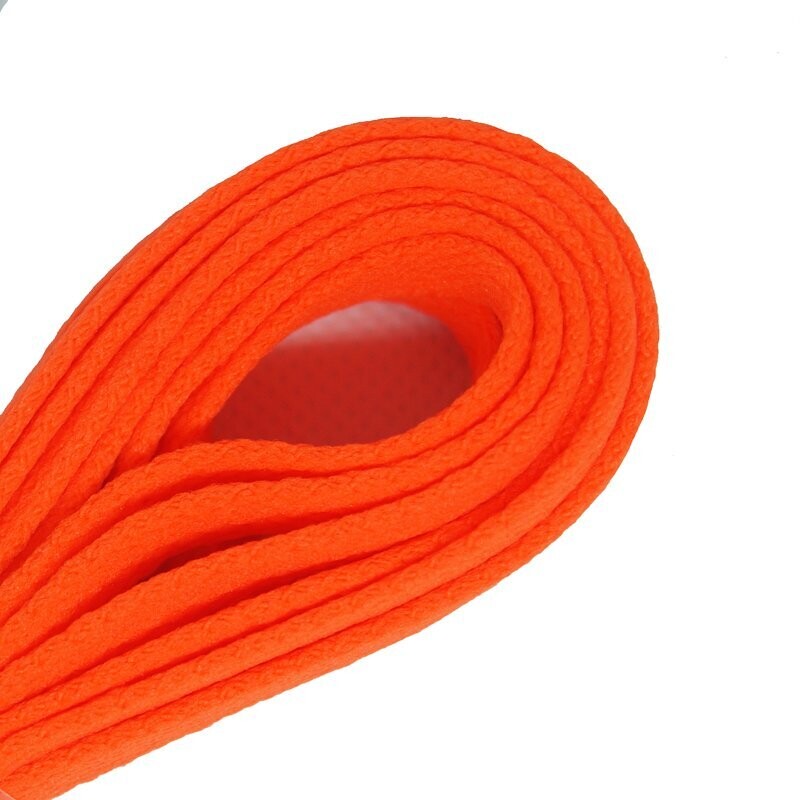 Lacets plats larges skateboard orange fluo