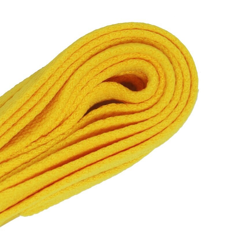 Lacets plats larges skateboard jaunes