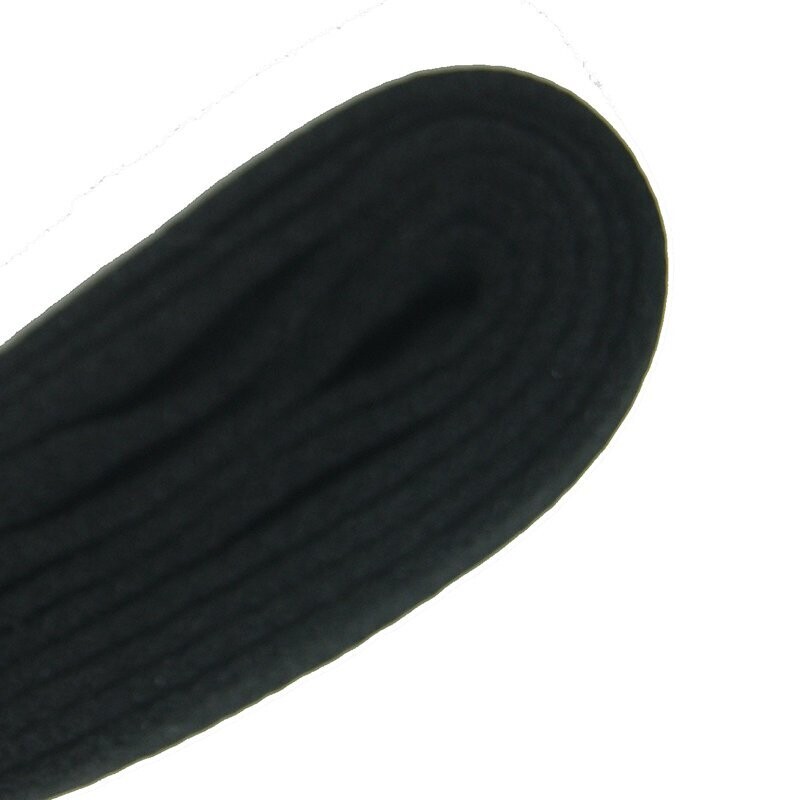 Lacets plats larges skateboard noirs