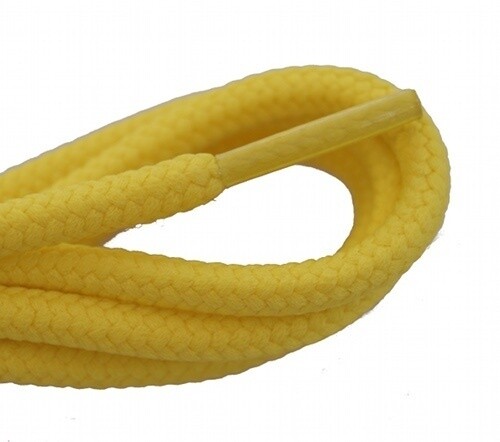 Lacets ronds épais jaune poussin