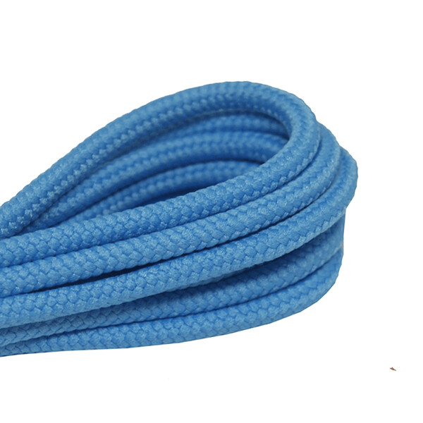 Lacets ronds épais bleu azur