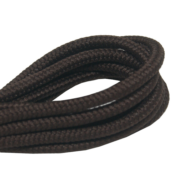 Lacets ronds épais marron foncé