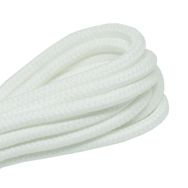 Lacets ronds épais blanc neige