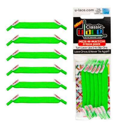 Pack classique U-LACE vert fluo