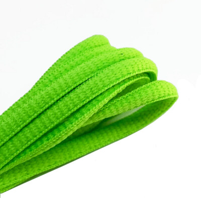 Lacets ovales vert fluo