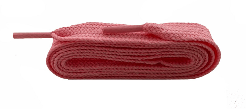 Dark pink extra wide flat laces