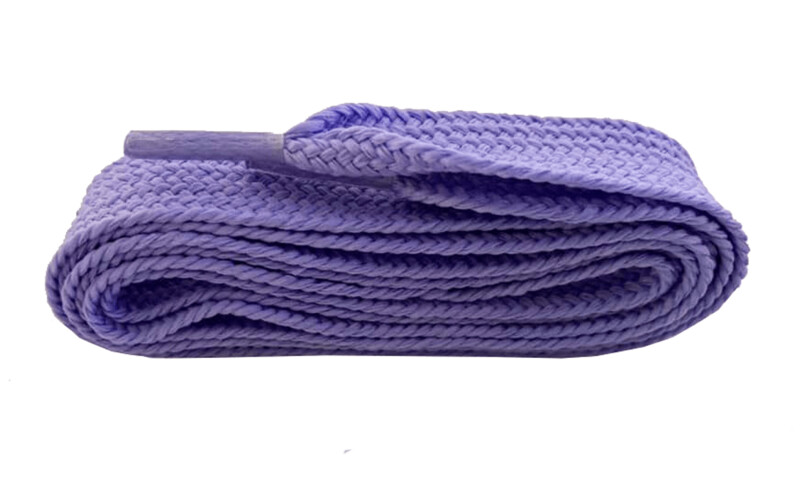 Extra wide flat lilac laces