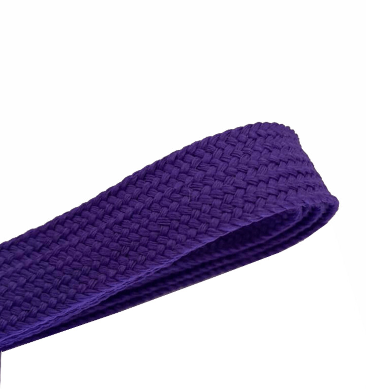 Extra wide flat purple laces Extra wide flat purple laces