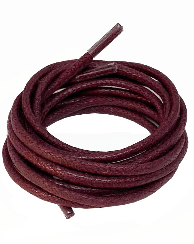 Fine round waxed wine laces