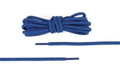 Lacets ronds bleu royal et noirs rope lace