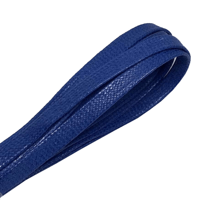 Lacets plats cirés bleu royal sneaker