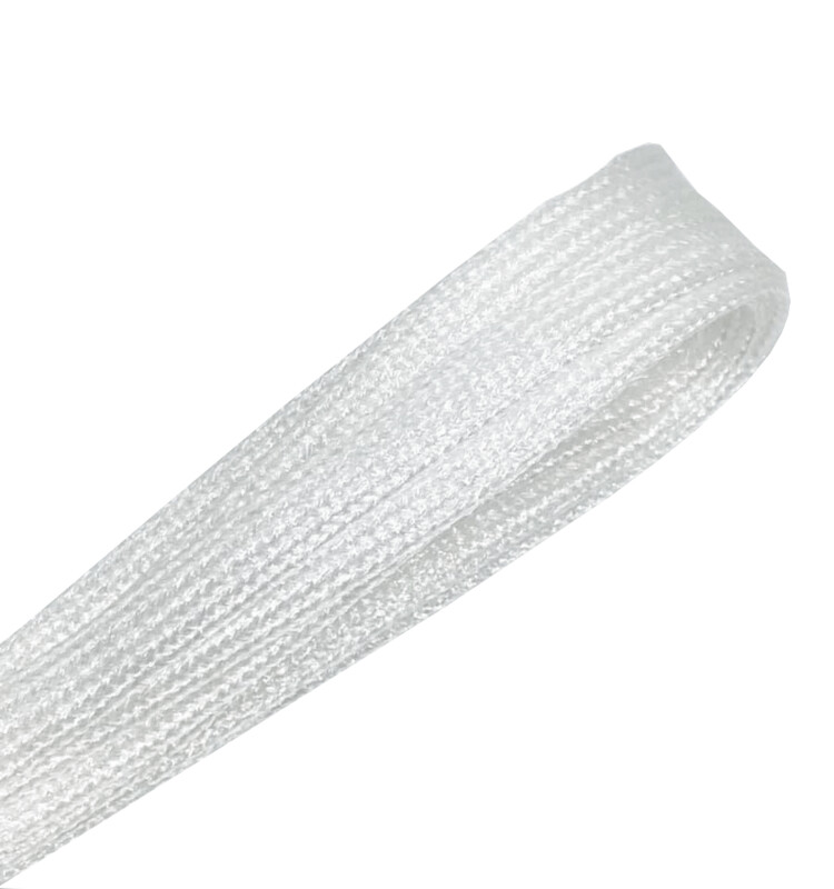 Thin white glitter flat laces