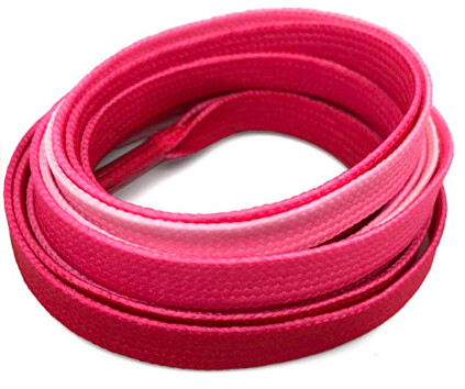 Lacets dégradés rouge grenadine - Tie and dye