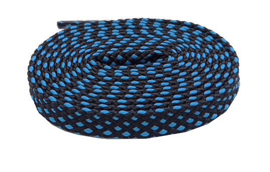 ​Lacets sports bicolores noir et bleu