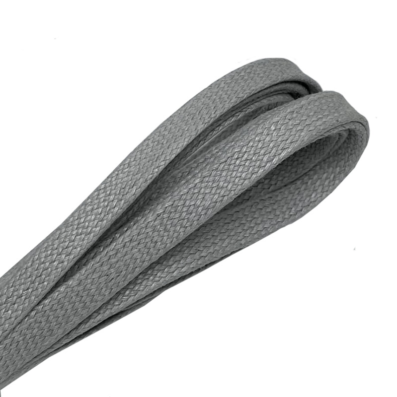 Sneaker flat waxed light gray shoelaces