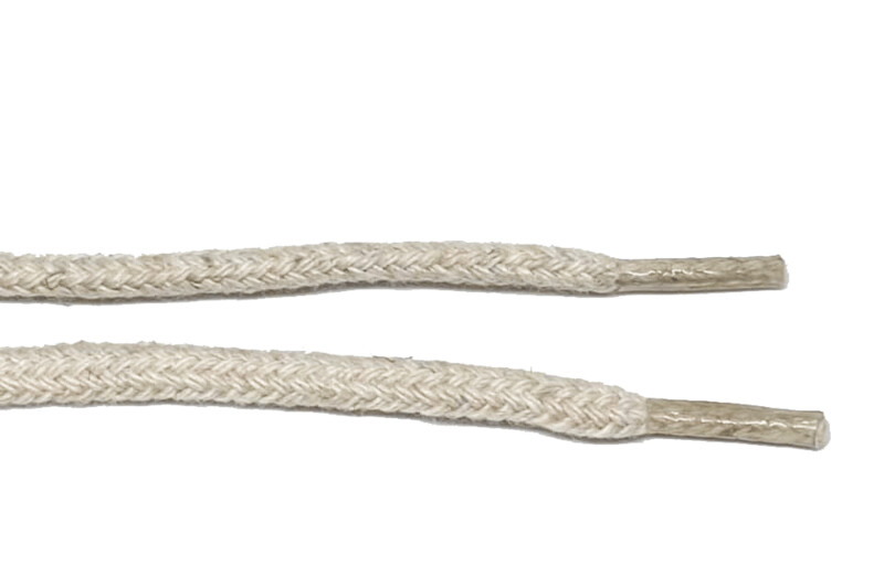 Natural fine round linen laces