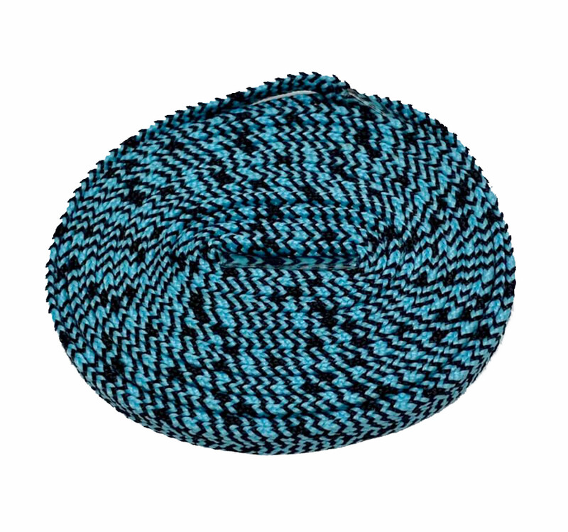 Lacets plats running Spider bleu et noir
