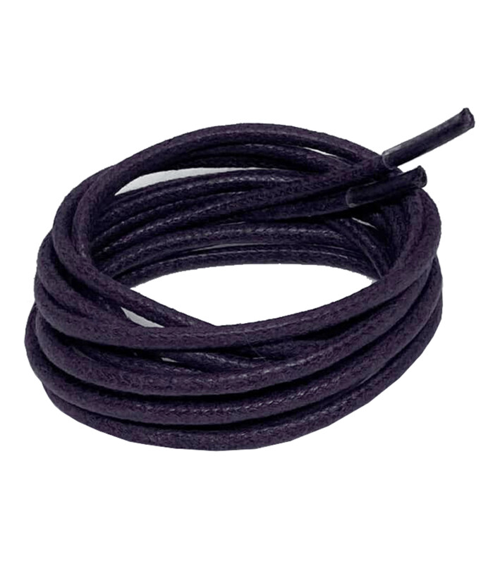 Round thin waxed blackberry laces