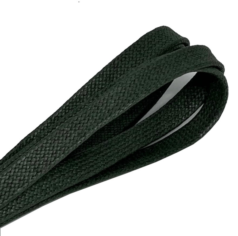 Lacets plats cirés vert kaki sneaker