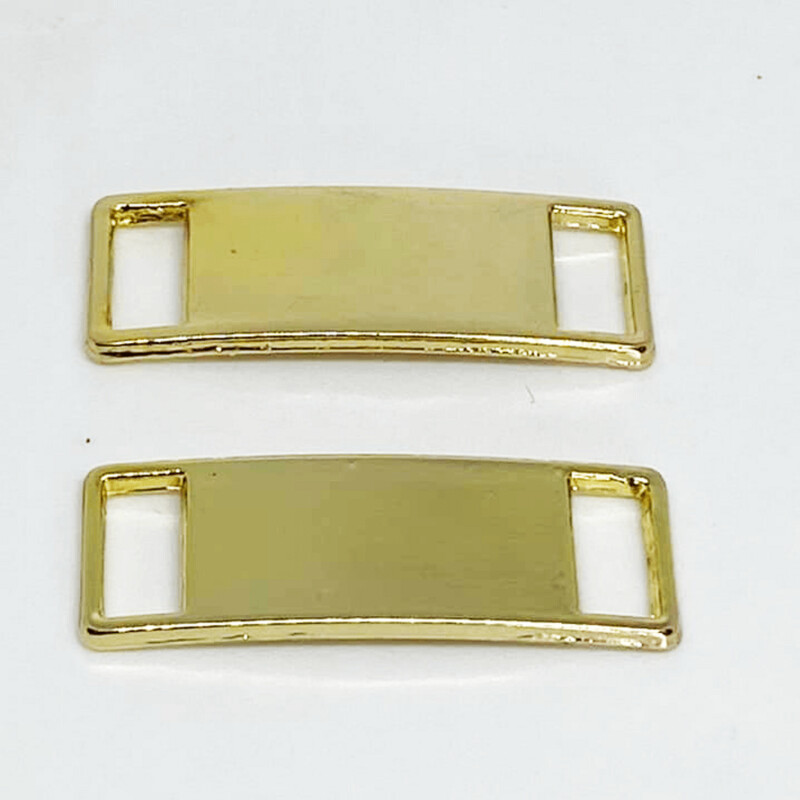 Set de plaque en métal or pour lacets chaussures