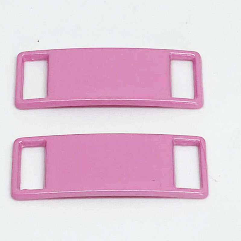 Set de plaque en métal rose malabar pour lacets chaussures