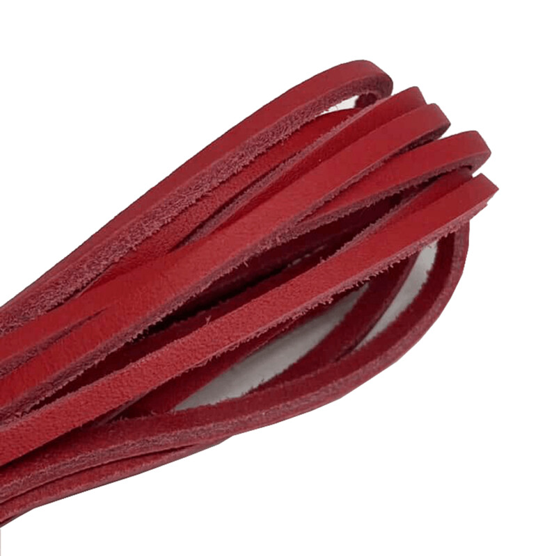 Lacets en cuir rouges