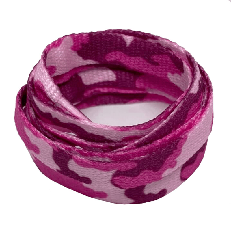 ​Lacets camouflage armée roses