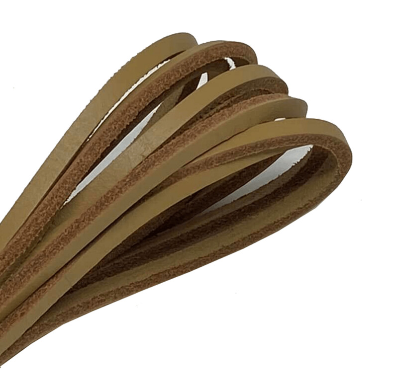 Lacets en cuir  naturel