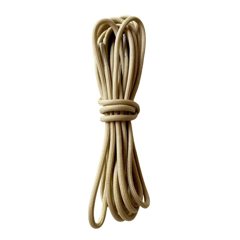Lacets ronds beiges en parcorde 550 de type 3