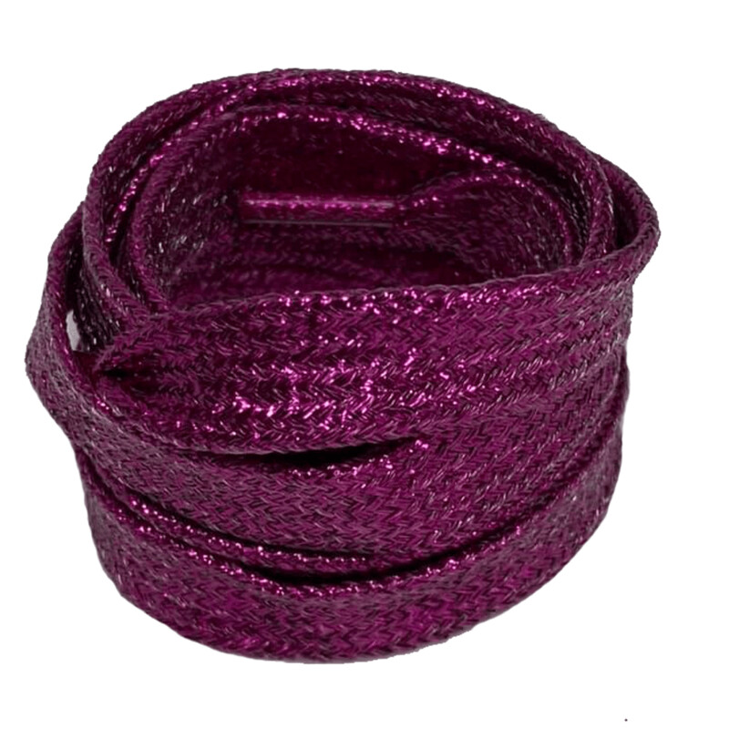 Orchid glitter flat laces