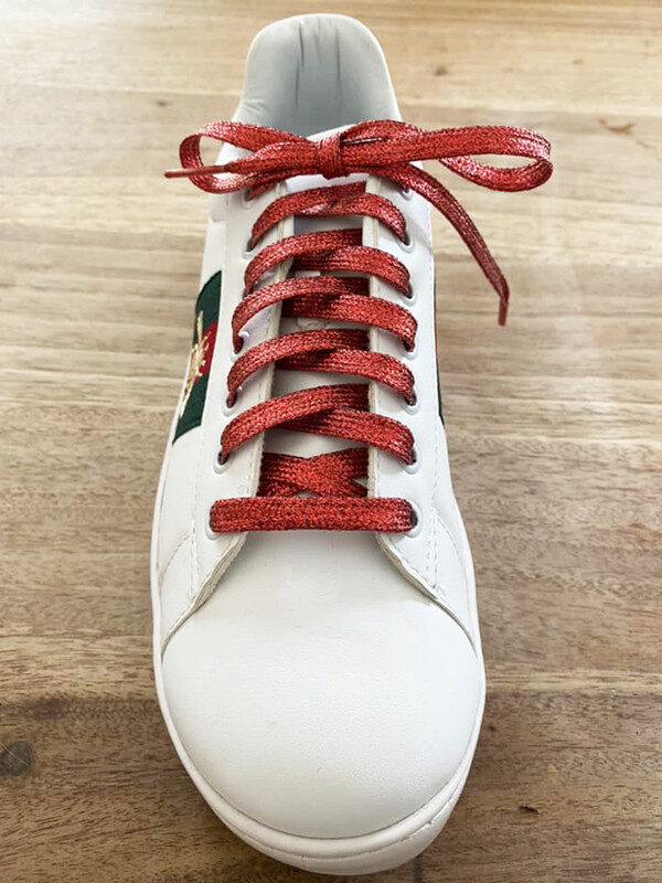 120 cm / 8 mm glitter shoelaces for sneakers