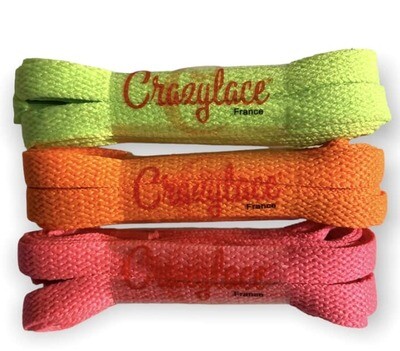 Pack 3 paires de lacets Crazylace - Fluorescents
