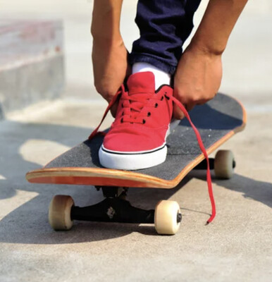 Lacets plats larges skateboard